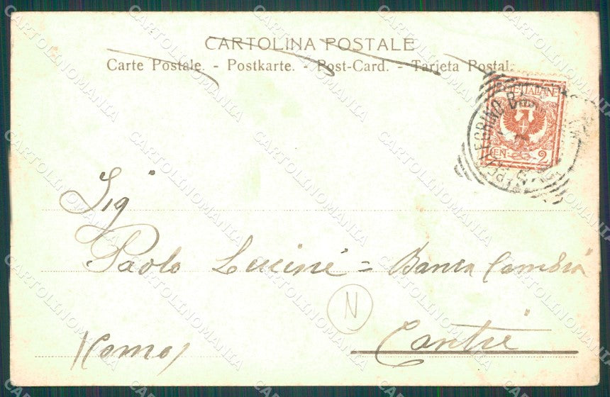 Bergamo San Pellegrino Barca cartolina QT0721 – retro