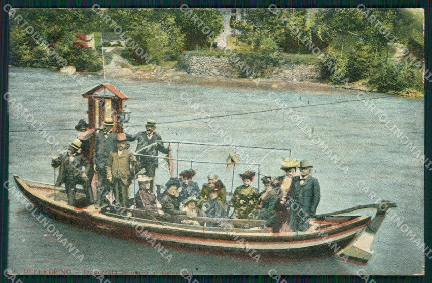 Bergamo San Pellegrino Barca cartolina QT0722 – fronte
