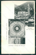Bergamo Clusone Orologio del Municipio PIEGHINA cartolina QT0723 – fronte
