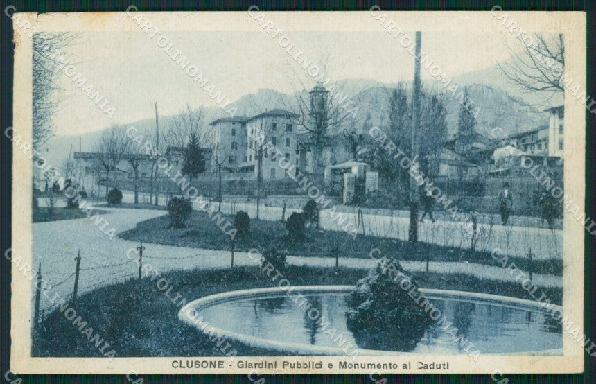 Bergamo Clusone PIEGA STRAPPINI cartolina QT0725 – fronte