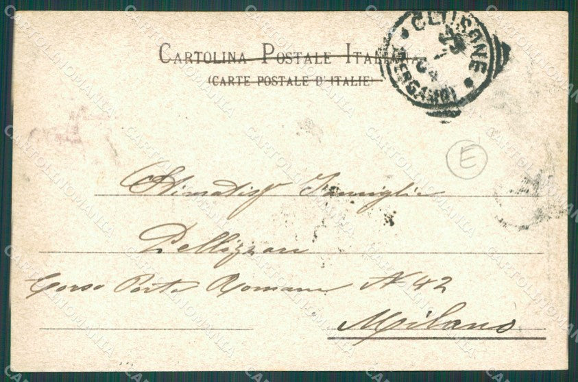 Bergamo Clusone Valle Seriana cartolina QT0728 – retro