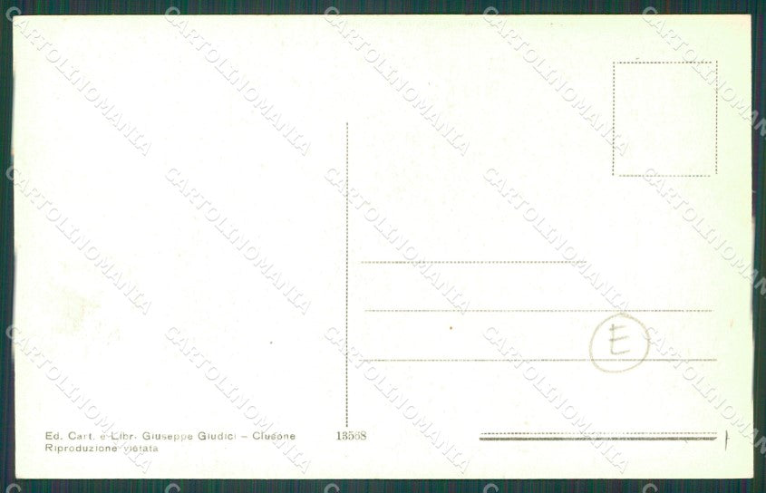 Bergamo Clusone Collegio cartolina QT0729 – retro