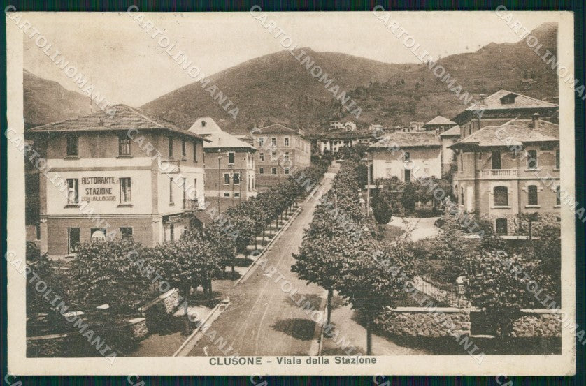 Bergamo Clusone cartolina QT0735 – fronte