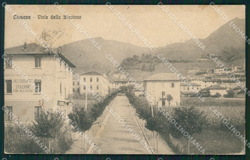 Bergamo Clusone PIEGHINA cartolina QT0737 – fronte
