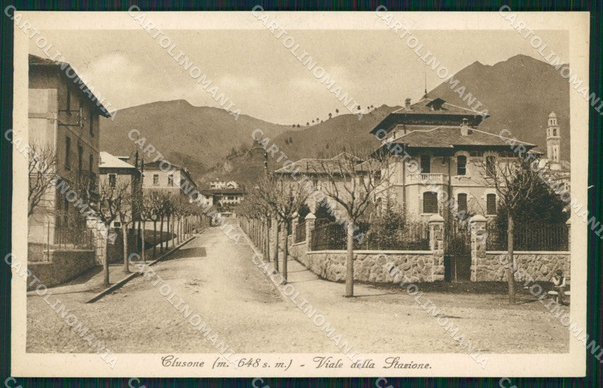 Bergamo Clusone cartolina QT0739 – fronte