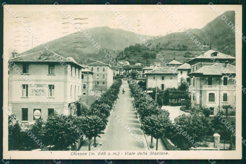Bergamo Clusone cartolina QT0743 – fronte