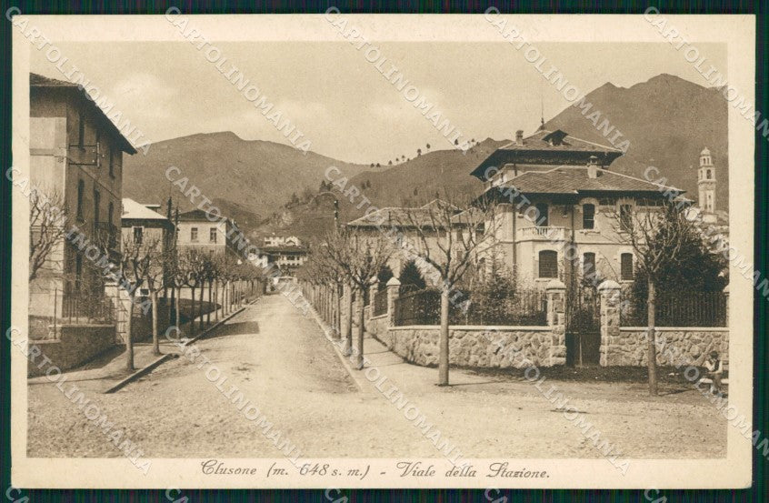 Bergamo Clusone SCOLLATA cartolina QT0744 – fronte