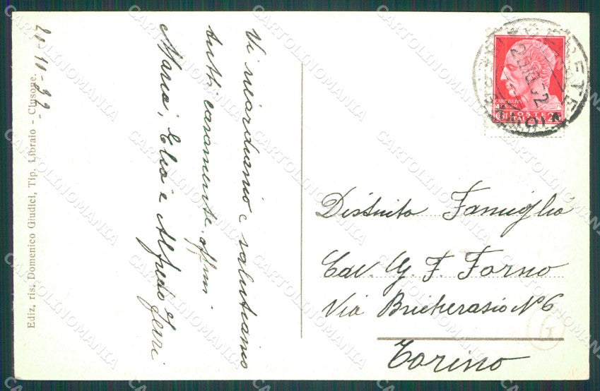 Bergamo Clusone SCOLLATA cartolina QT0744 – retro