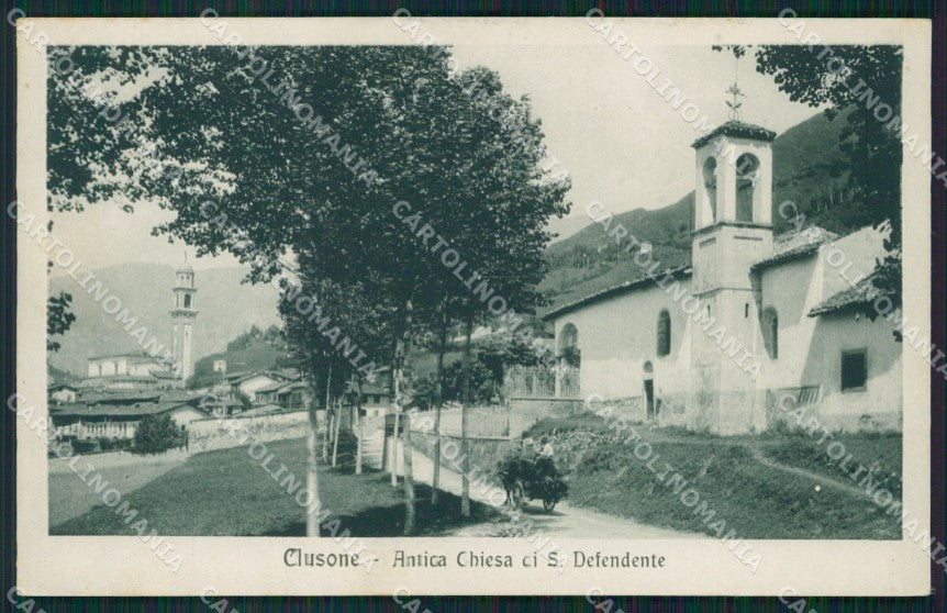 Bergamo Clusone Carretto cartolina QT0745 – fronte