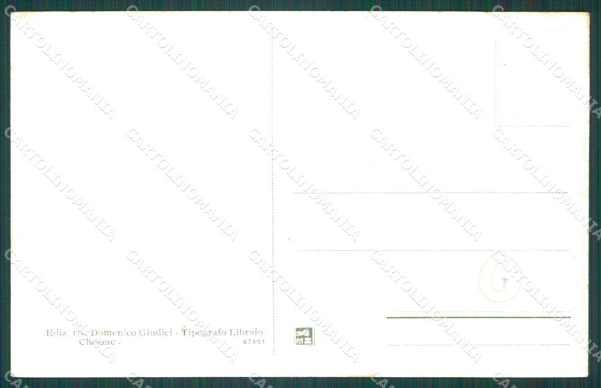 Bergamo Clusone Carretto cartolina QT0745 – retro