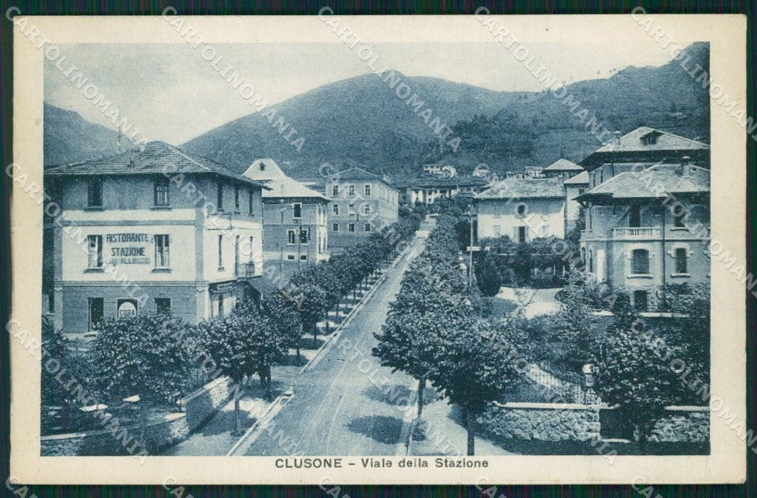 Bergamo Clusone cartolina QT0753 – fronte