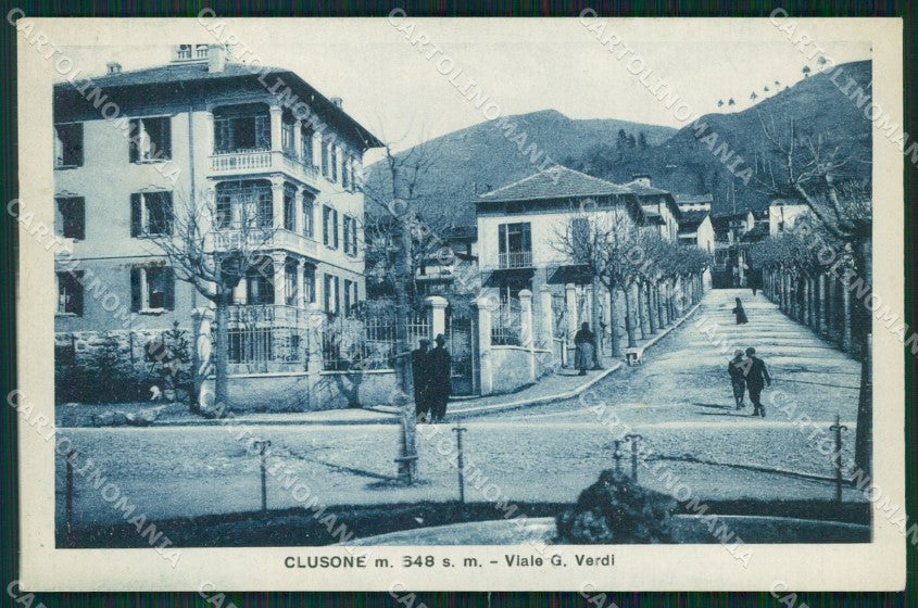 Bergamo Clusone cartolina QT0755 – fronte