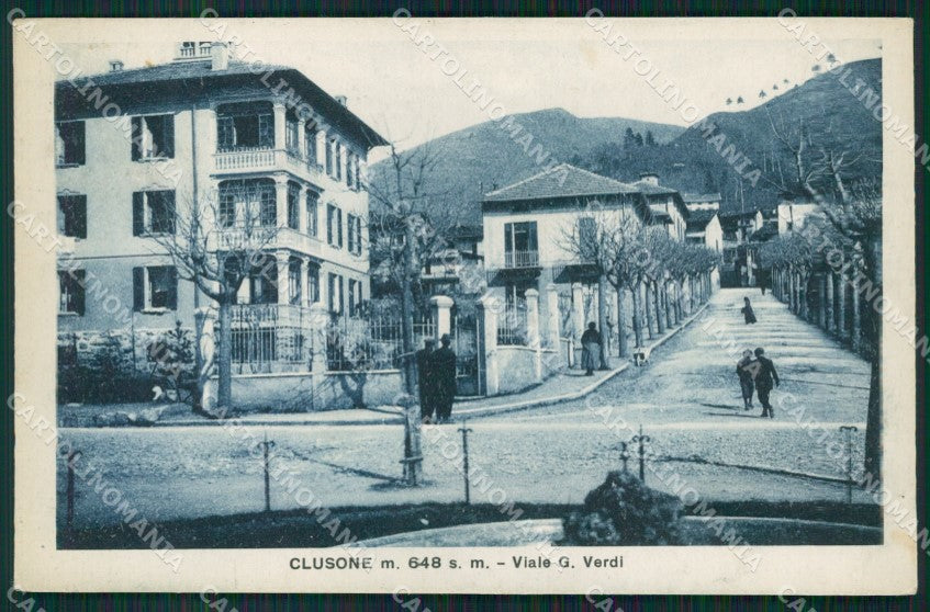 Bergamo Clusone cartolina QT0756 – fronte