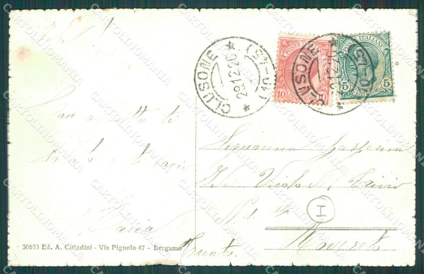 Bergamo Clusone Danza Macabra cartolina QT0757 – retro