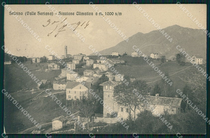 Bergamo Selvino cartolina QT0766 – fronte
