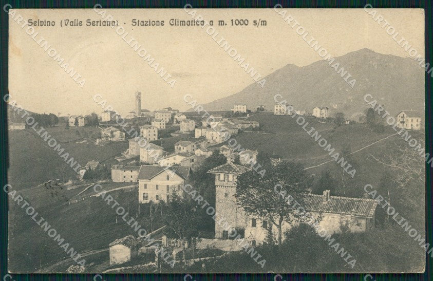 Bergamo Selvino cartolina QT0767 – fronte
