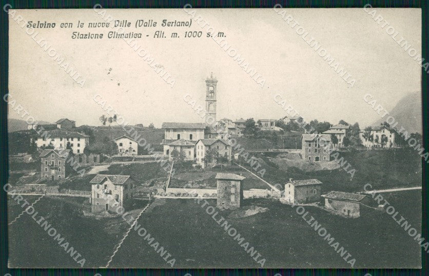 Bergamo Selvino cartolina QT0769 – fronte