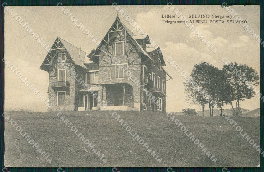 Bergamo Selvino cartolina QT0772 – fronte