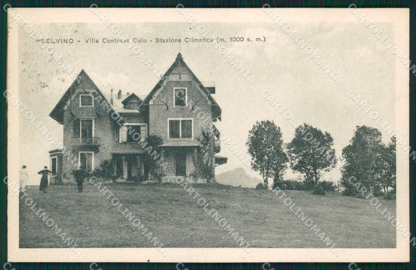 Bergamo Selvino cartolina QT0776 – fronte