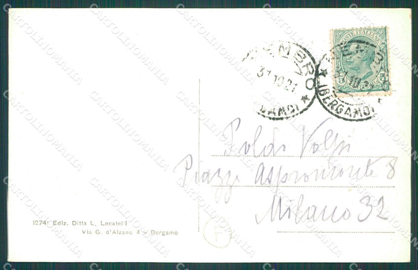 Bergamo Selvino cartolina QT0776 – retro