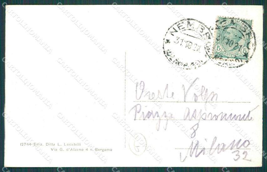 Bergamo Selvino cartolina QT0777 – retro