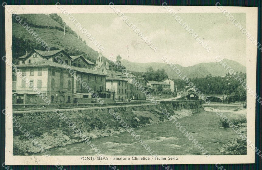 Bergamo Clusone Ponte della Selva cartolina QT0784 – fronte