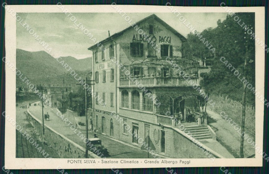 Bergamo Clusone Ponte della Selva Albergo Poggi cartolina QT0789 – fronte