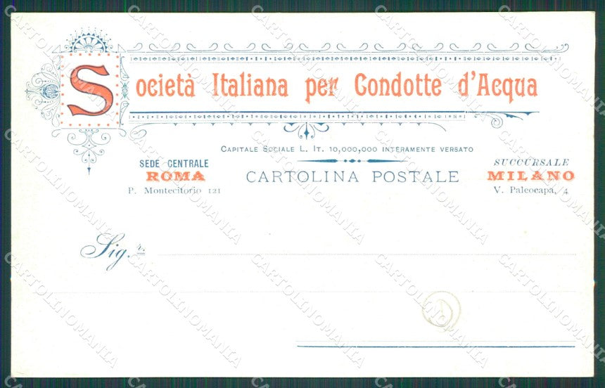 Varese Somma Lombardo Canale Villoresi cartolina QT0793 – retro