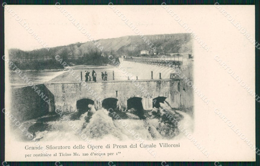 Varese Somma Lombardo Canale Villoresi cartolina QT0798 – fronte