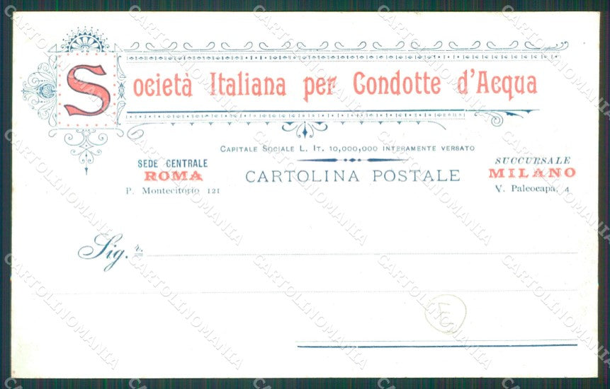 Varese Somma Lombardo Canale Villoresi cartolina QT0798 – retro