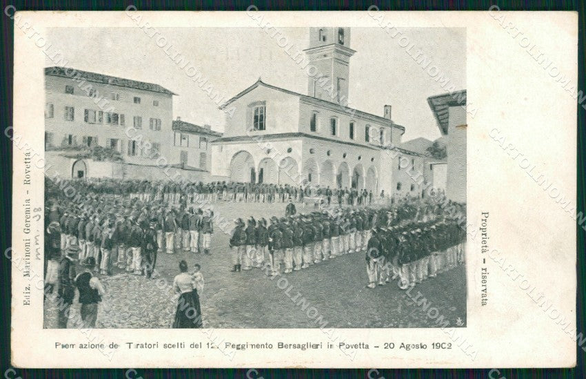 Bergamo Rovetta Militari Bersaglieri cartolina QT0800 – fronte