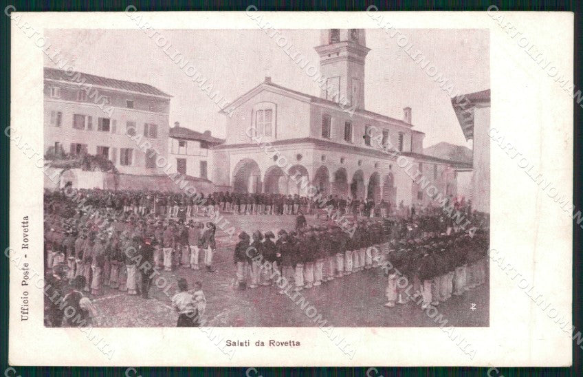 Bergamo Rovetta Militari Bersaglieri cartolina QT0802 – fronte