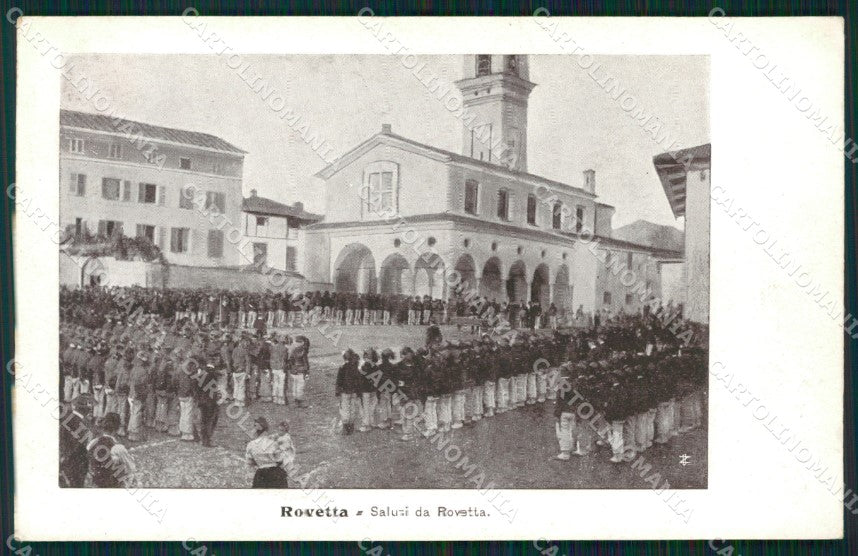 Bergamo Rovetta Militari Bersaglieri cartolina QT0804 – fronte