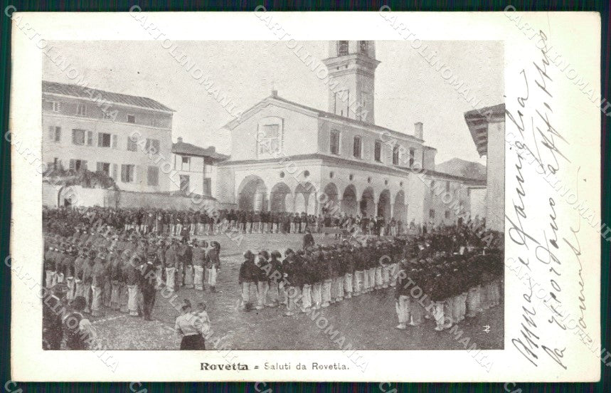 Bergamo Rovetta Militari Bersaglieri cartolina QT0805 – fronte