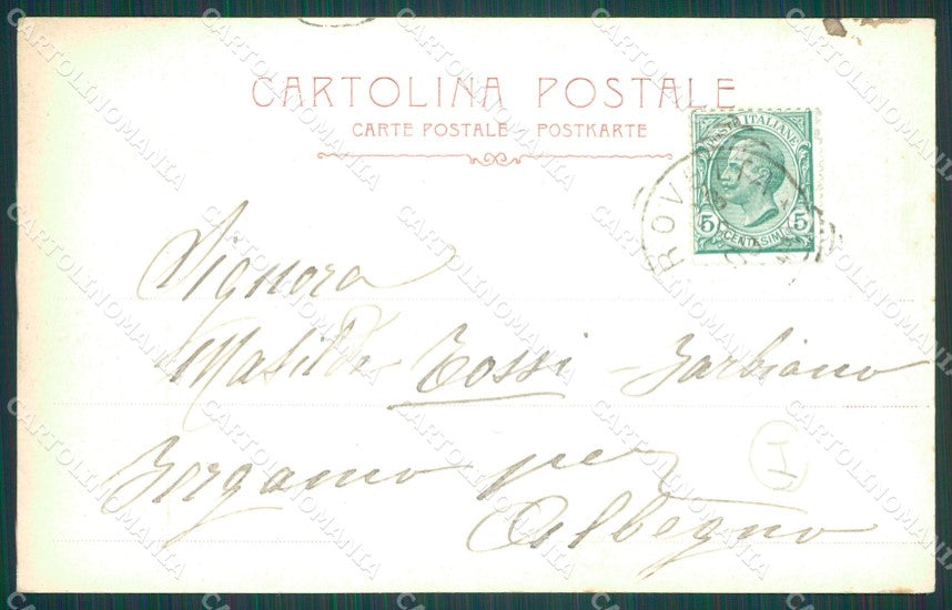 Bergamo Rovetta Militari Bersaglieri cartolina QT0805 – retro