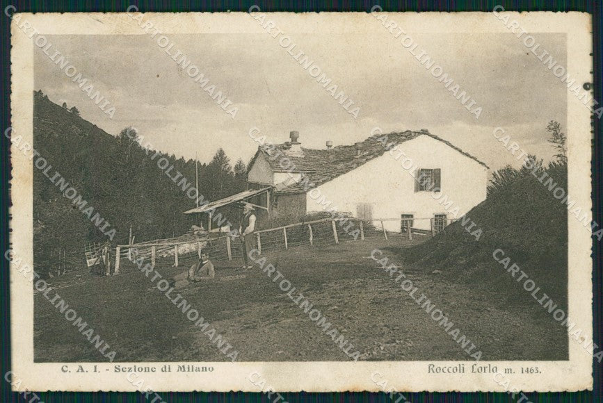 lecco Roccoli Lorla Rifugio di Cai cartolina QT0825 – fronte