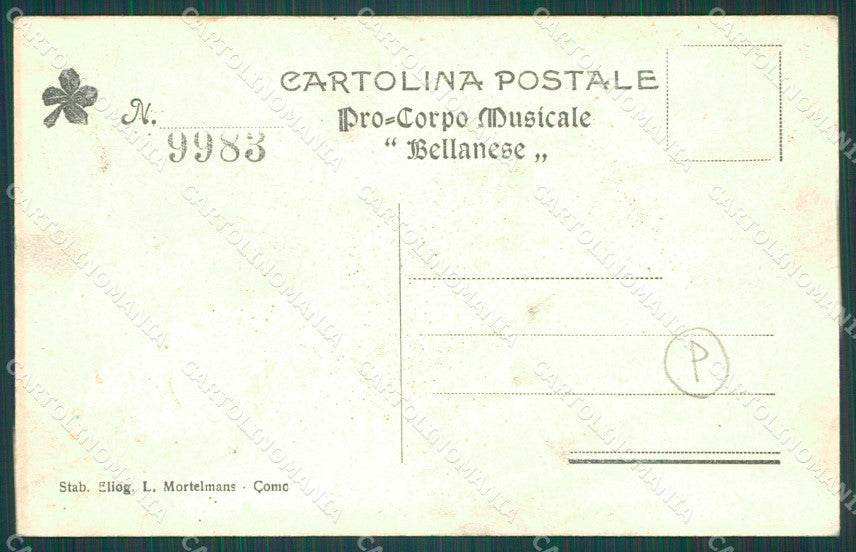 Lecco Bellano Corpo Musicale Bellanese cartolina QT0828 – retro