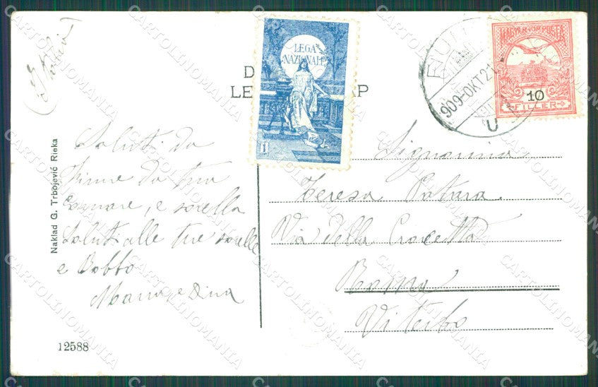 Croazia Rieka ABRASA cartolina QT0834 – retro