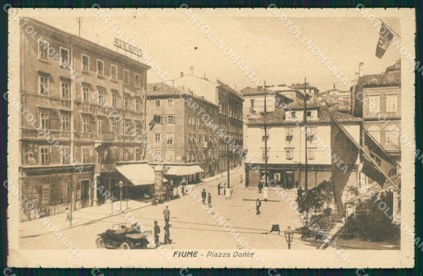 Croazia Fiume Auto cartolina QT0836 – fronte