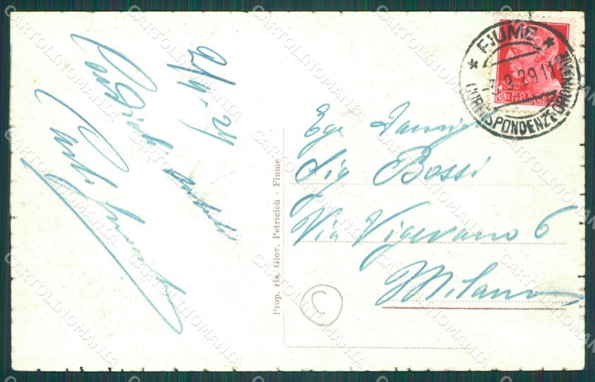 Croazia Fiume Confine Italo Jugoslavo cartolina QT0837 – retro