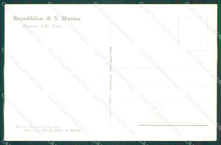 Rimini Repubblica di San Marino cartolina QT0843 – retro