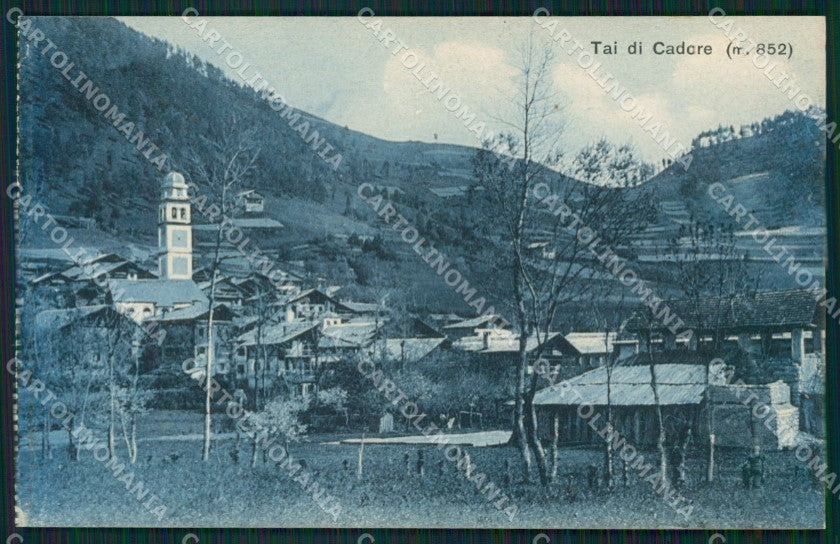 Belluno Tai di Cadore PIEGA cartolina QT0848 – fronte
