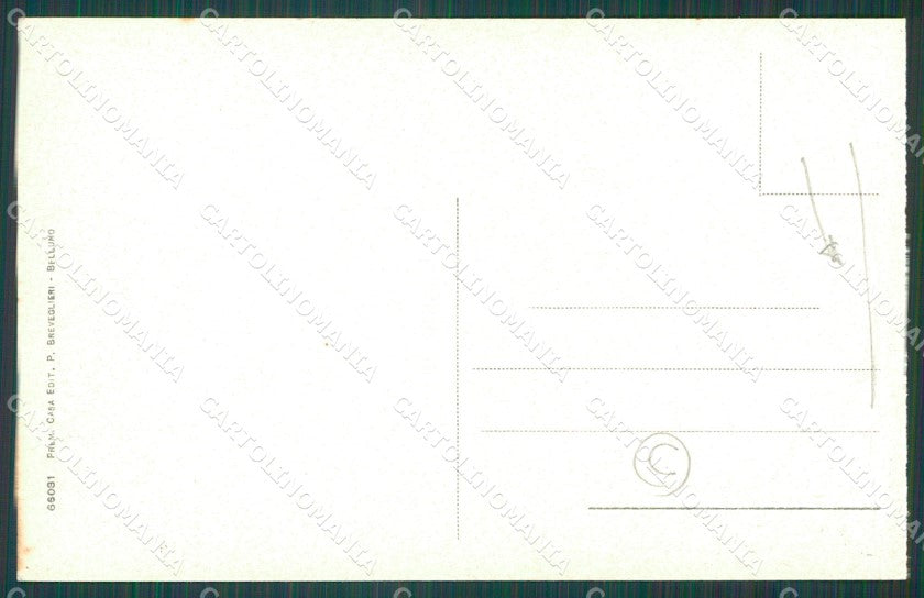 Belluno Tai di Cadore PIEGA cartolina QT0848 – retro