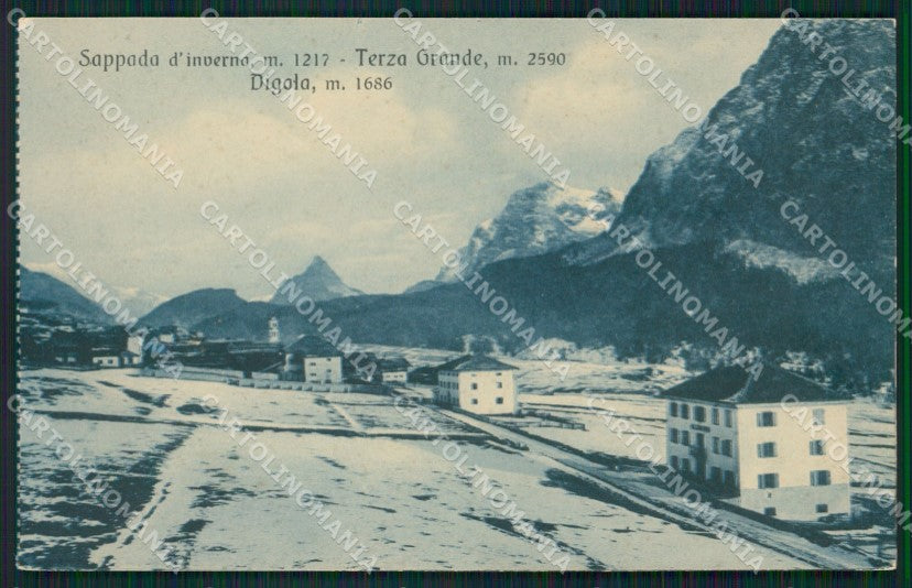 Belluno Sappada Terza Grande cartolina QT0851 – fronte