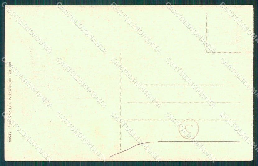 Belluno Sappada Terza Grande cartolina QT0851 – retro
