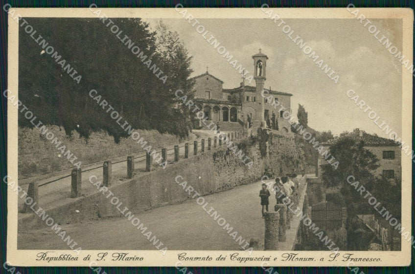 Rimini Repubblica di San Marino Convento Cappuccini PIEGA cartolina QT0860 – fronte