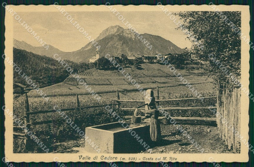 Belluno Valle di Cadore Monte Rife cartolina QT0864 – fronte