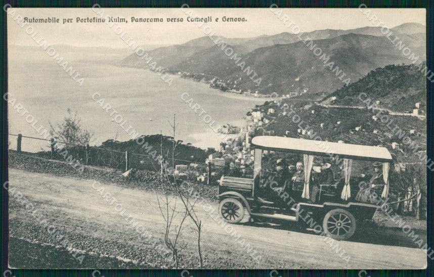 Genova Portofino Camogli Autopostale cartolina QT0906 – fronte