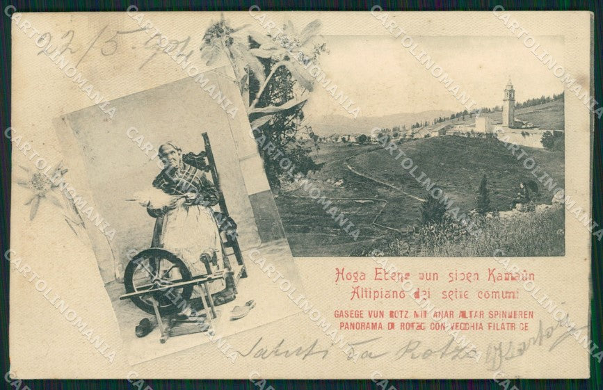 Vicenza Rotzo Filatrice cartolina QT0913 – fronte