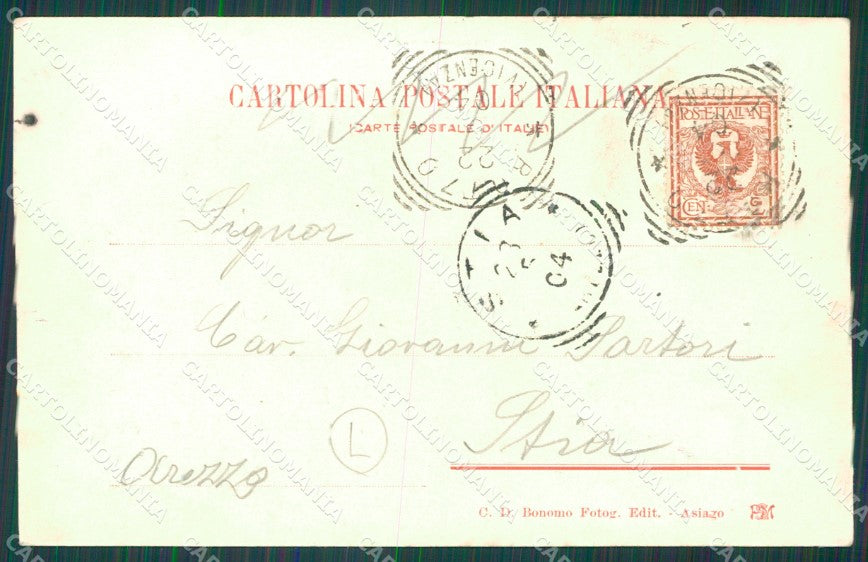 Vicenza Rotzo Filatrice cartolina QT0913 – retro